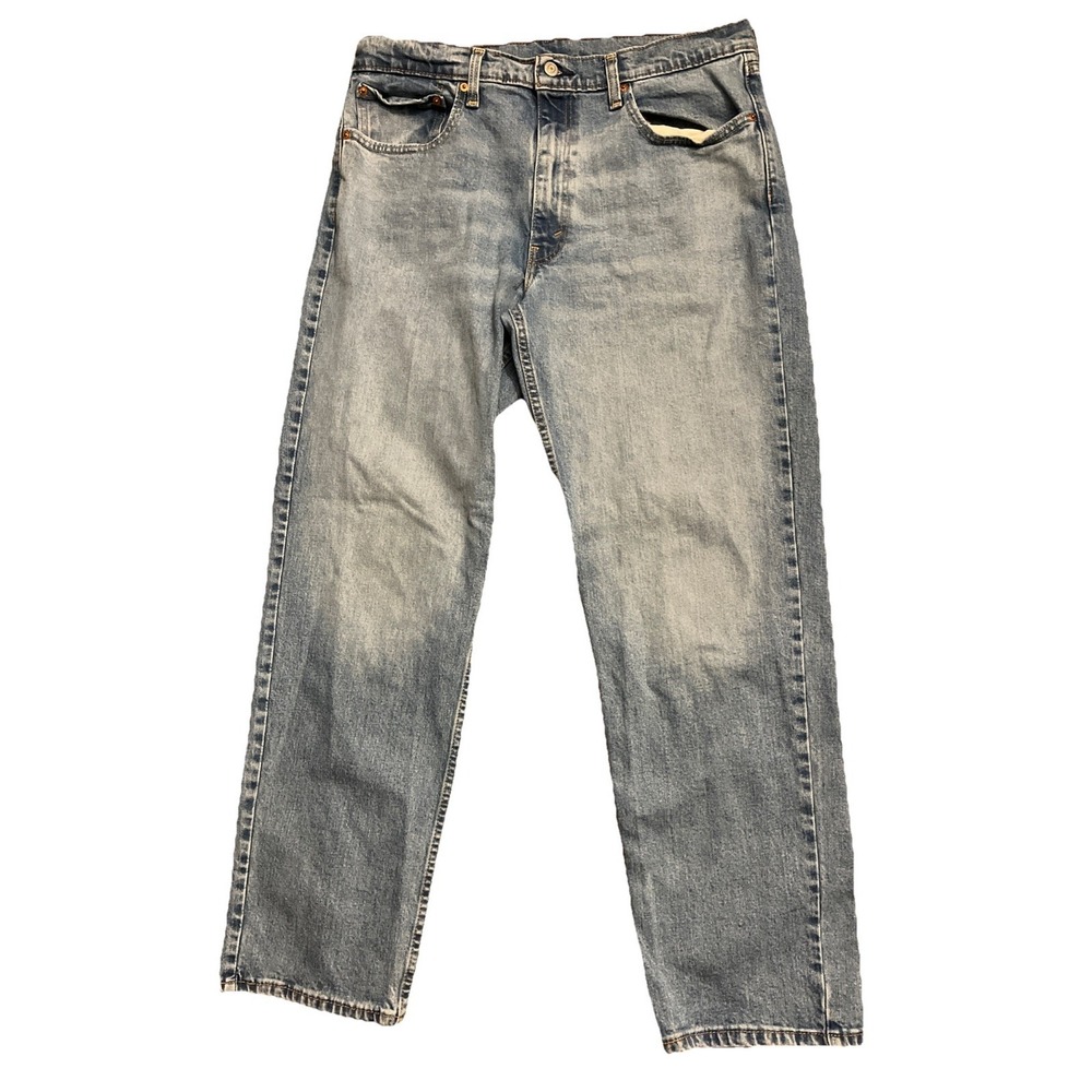 Levi's 550 Men's Light Medium Wash Jeans 36x32 Great Fade EUC